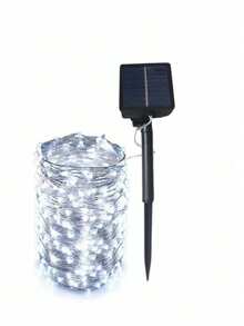 太陽能 LED 戶外防水仙女燈串 聖誕萬聖節裝飾 庭園燈串 派對用品 - 黑與白 - 查看 13