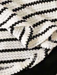 Elladie kids 女童秋冬新款抓絨字母刺繡半拉鍊圓弧下擺長袖高領上衣與刷毛黑色內搭褲套裝 返校季 - 黑與白 - 查看 6