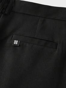 SWAVVY Pantalones largos de pierna ancha para hombre, primavera/verano - Negro - Ver 6