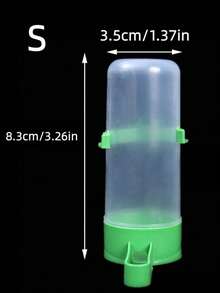 1PC Automatic Bird Water Dispenser Drink Feeder Bottle Hanging Cage Accessory Transparent Plastic Drip Proof Leak Proof Convenient Clean Daily Use Indoor Outdoor Home Aviary - Multicolor - View 7