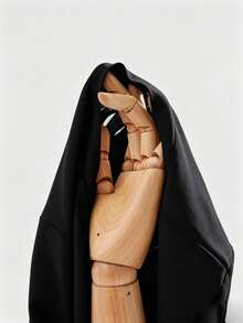 Anewsta Essential 夏季上衣通勤穿搭鏤空袖拼接設計T恤，適合日常、通勤、約會 - 黑色 - 查看 7