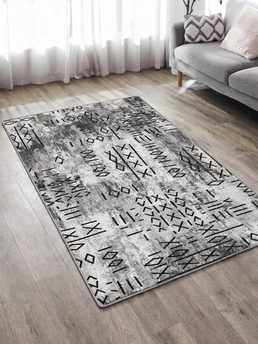 Modern Ivory Area Rug For Living Room | Soft Minimalist Contemporary Carpet Made In Turkey - Beige - View 1