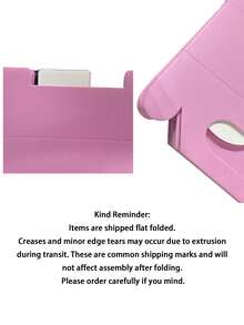 10PCS Portable Gift Boxes, Wedding Cake Boxes, Birthday Baby Shower Party Favor Boxes, Creative Candy Chocolate Paper Boxes - pink - View 11