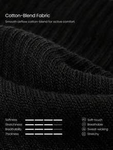 GLOWMODE 1-Pair Cotton Blend Stay Centered Lace-Up Pilates Grip Socks With Anti-Slip Grips & Heel & Toe Cushion Daily Active Studio Wear - Black - View 6