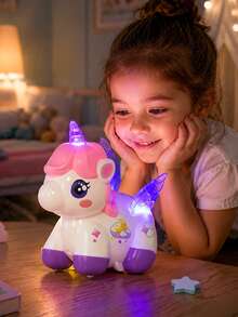 Electric Stunt Spinning Unicorn Toy, Rechargeable With Music & Lights, Cartoon Animal Shaped Toy For Girls,Toys For Kids Kids Toys Fidget Toys Fidget Toys For Kids Travel Toys,Sensory Toys Boys Toys Toys For Girl Games,Toys For Girl,Boys Toys - Multicolor - View 5