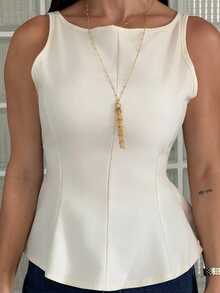Yohana Edit Women's Backless Butterfly A-Line Top, Summer New Arrival,Summer Top Casual - Apricot - View 3