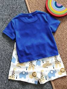 Baby Boy Casual Minimalist Top Suitable For Spring And Summer - Multicolor - View 2