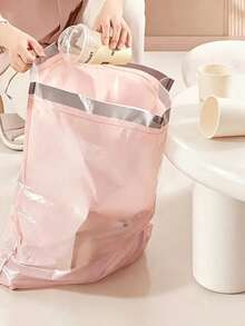 200Pcs Cute Cartoon Printed Drawstring Garbage Bags, Thick Large Capacity Portable Kitchen Trash Bags, High Aesthetic Household Waste Storage Bags - Multicolor - View 6