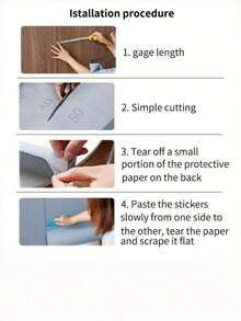 1 Roll High-Gloss Self-Adhesive Fridge Sticker, Waterproof Oil-Proof Thick Peel & Stick, Durable Removable Wallpaper, For Kitchen Counter, Cabinet, Desk, Furniture, AC, Washer, Fridge, Home Decor, Spring Refresh, Gift Idea - White 1pc - View 8