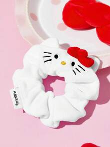 HELLO KITTY AND FRIENDS | SHEIN 1件卡通圖案大腸圈髮圈，適合日常佩戴，情人節髮飾 - 彩色 - 查看 5