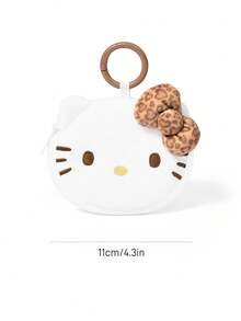 HELLO KITTY AND FRIENDS | SHEIN 1個可愛卡通零錢包，立體造型，可收納硬幣、卡片、鑰匙等小物，可掛在包包上 - 白色 - 查看 3