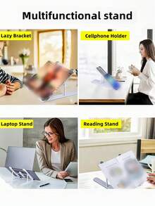 1 Count Ergonomic Laptop Stand For Adjustable Angles Durable Lightweight Portable Riser Compatible With 12 18 Inch Laptops Office Travel - multicolor - View 2