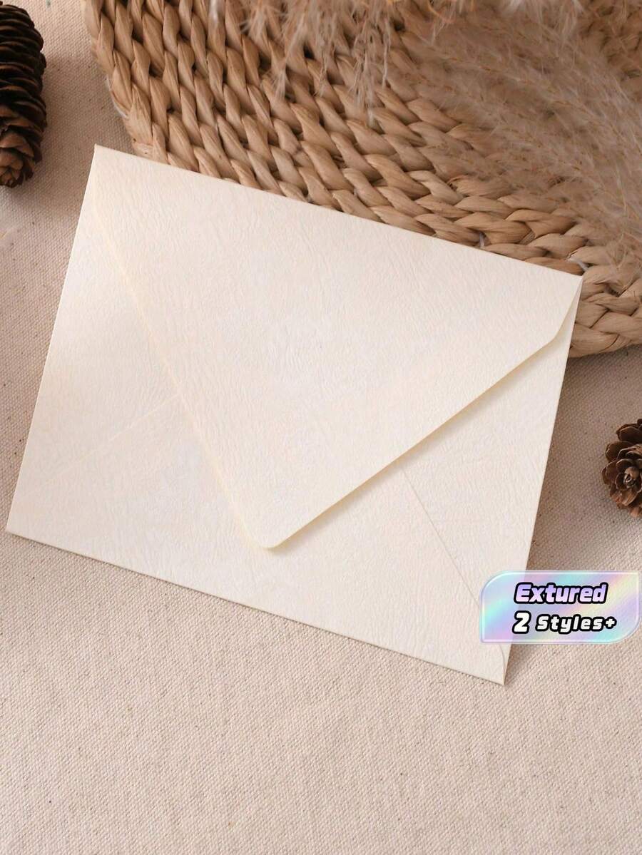 50/10 أظرف نافذة بحروف خشبية بيضاء، أكياس تغليف هدايا حرفية DIY، أغلفة بطاقات دعوة الزفاف، أظرف نقدية، قرطاسية، أظرف مكتبية، أظرف زفاف - متعدد الألوان - مشاهدة 1