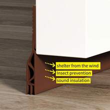 1 Roll Of 1 Meter Long Self-Adhesive Sealing Strip, Designed For Practical Use, Can Provide Sound Insulation And Wind Resistance, Ideal For Sealing Gaps Around Doors And Windows. - multicolor - View 3