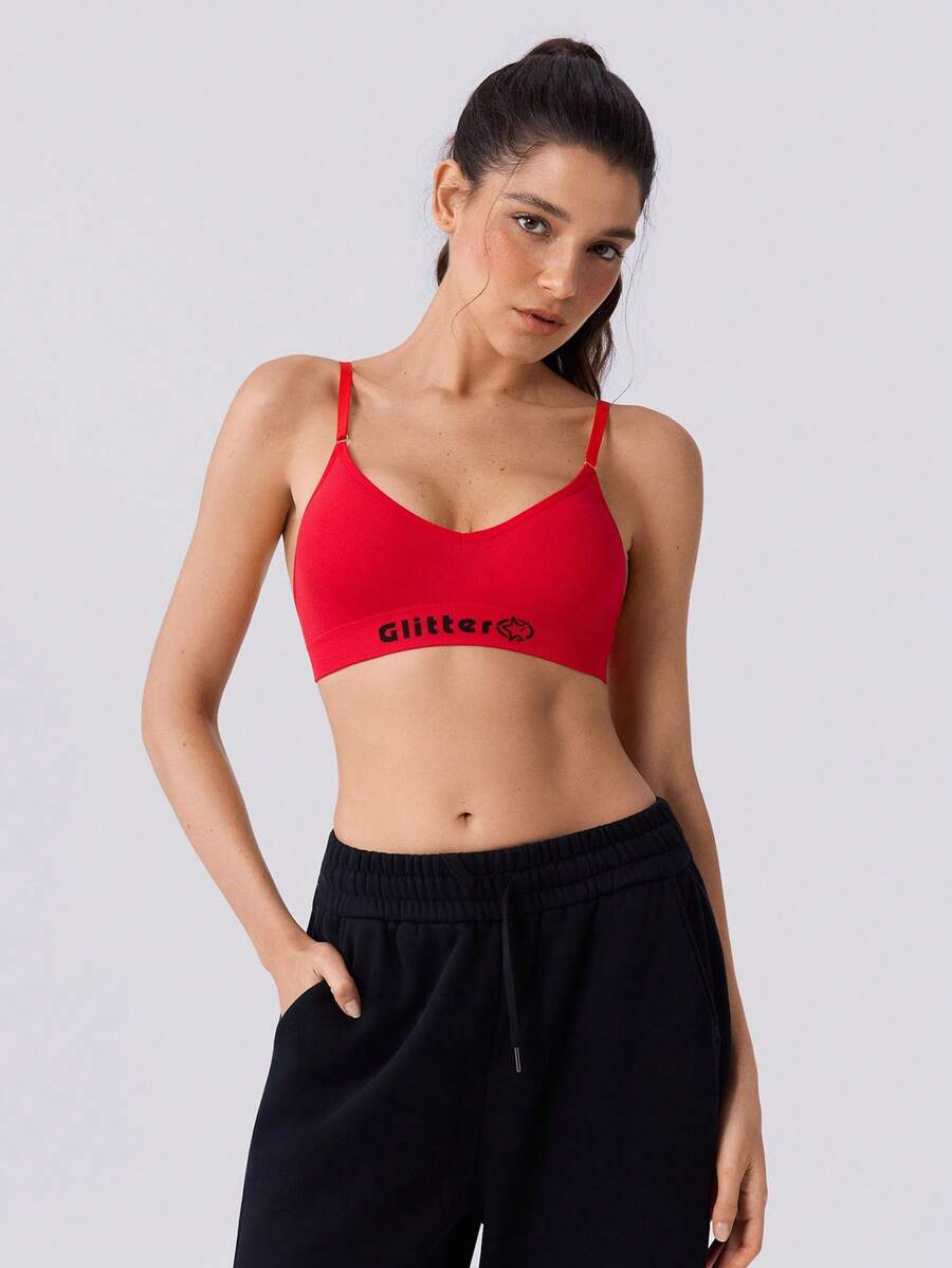 Loungeista 3件組 V領無鋼圈無縫舒適性感運動內衣 女款 - 彩色 - 查看 1