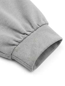 TaskEZ Light Gray Long Sleeve Crew Neck Double Pocket Convenient Comfortable Scrub Uniform Jacket - Light Grey - View 7