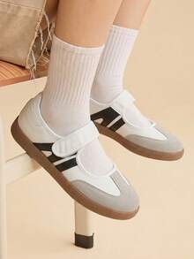 CUCCOO EASI Women's Casual Versatile Simple Commuter Shoes For Christmas - White grey 1 - View 1
