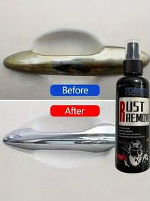 100ml Rust Remover Spray For Cars And Metal Surfaces, Multi-Purpose Metal Cleaner For Wheels, Tools And Furniture, Helps Improve Surface Appearance And Remove Rust Residue - A - View 5
