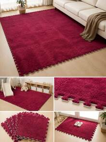 2/6/10/20/50pcs Spliced Floor Mats, Modern Minimalist Interlocking Foam Mats, Non-Slip And Easy-To-Clean Interlocking Carpets, Stain-Resistant Spliced Floor Mats, Suitable For Home Floor Decoration In Living Rooms - multicolor - View 6