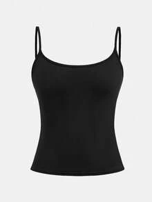Girlism Camisetas de tirantes para niña preadolescente de color liso, casuales y versátiles para uso diario, 3 piezas/set, blanco, rosa rubor, negro, verano, vuelta al colegio - Multicolor - Ver 6
