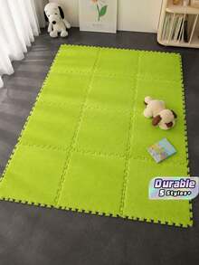 2/6/10/20/50pcs Spliced Floor Mats, Modern Minimalist Interlocking Foam Mats, Non-Slip And Easy-To-Clean Interlocking Carpets, Stain-Resistant Spliced Floor Mats, Suitable For Home Floor Decoration In Living Rooms - multicolor - View 1