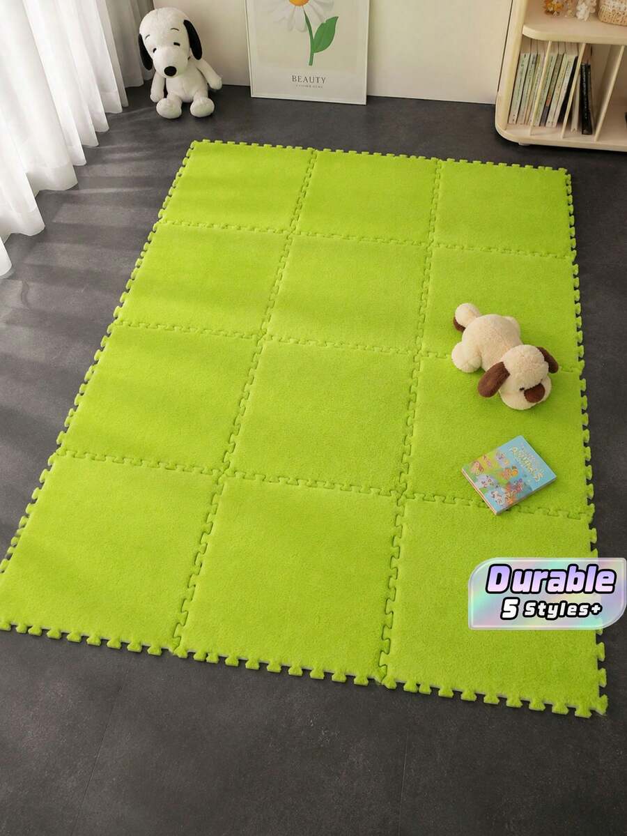 2/6/10/20/50pcs Spliced Floor Mats, Modern Minimalist Interlocking Foam Mats, Non-Slip And Easy-To-Clean Interlocking Carpets, Stain-Resistant Spliced Floor Mats, Suitable For Home Floor Decoration In Living Rooms - multicolor - View 1