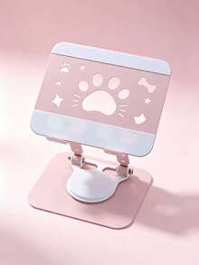 1 buah Dudukan Tablet/Ponsel Putar yang Dapat Diatur, Alas Tebal dan Stabil, Pembuangan Panas yang Baik, Desain Cakar Kucing Lucu Berongga, Dudukan Meja Multi Sudut, Cocok untuk Kantor, Belajar, dan Penggunaan Sehari-hari, Hadiah Liburan Ideal, Aksesori Penopang Ponsel Universal - View 7