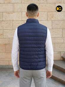 Big City Men Winter Coats - Navy Blue - View 2