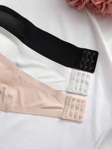SHEIN 優雅舒適女款無縫抹胸內衣 3 件組 - 彩色 - 查看 4