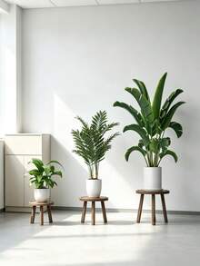 1PC Solid Wood Plant Elevator For Flowerpots NonSlip Plant Pedestal Modern Retro For Home Office Garden Decoration SpaceSaver MustHave Trending - Brown - View 12