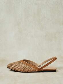 Styleloop Wanita, Paku Willow, Gesper, Sepatu Datar. - Coklat muda - View 6