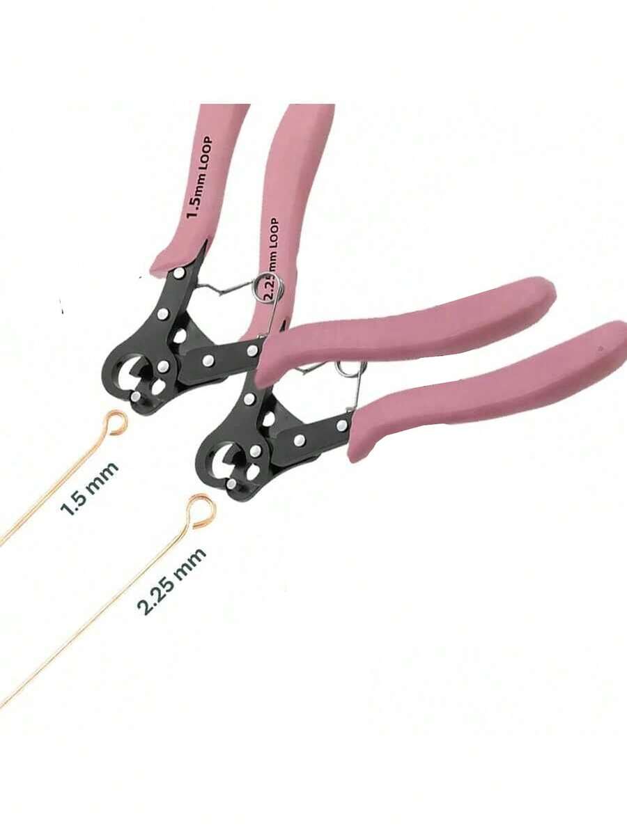 Round Nose Plier-Available In Various Sizes Including 1.5mm, 2.25mm, And Round Nose Pliers. The Round Nose Design And Ergonomic Handle Provide A Comfortable Grip, Making It Convenient. Compatible For Use With 18-26 Gauge Craft Wire. - pink - View 1