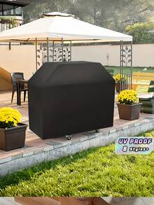 1件裝重型防水防塵耐用BBQ烤爐罩,通用戶外庭院花園燒烤爐,四季防雨雪保護,居家裝飾禮品 - 彩色 - 查看 2