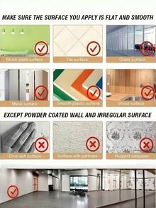 1 Roll High-Gloss Self-Adhesive Fridge Sticker, Waterproof Oil-Proof Thick Peel & Stick, Durable Removable Wallpaper, For Kitchen Counter, Cabinet, Desk, Furniture, AC, Washer, Fridge, Home Decor, Spring Refresh, Gift Idea - White 1pc - View 7