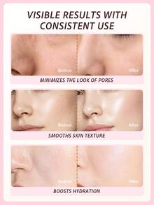 Slow Sunday Collagen Face Serum, Facial Exfoliation, Smooth Skin, Pore Minimizing, Minimizing Smooth & Blur Primer, Suitable For Summer & Autumn, Y2K, Back To School - Clear - View 2