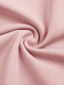SHEIN Girlism Teen Girls 2pcs Set Zipper Solid Color Long Sleeve Top And Long Pants,Casual Sports Fashion Suit - Dusty Pink - View 5