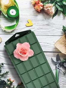 4件/6件組方形泡沫花托壁飾掛盒 長方形花藝架 桌上中心裝飾品 適用婚禮、聖誕派對、居家花園室內裝飾 耐用禮品 - 綠色 - 查看 6