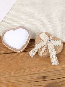 1PC Elegant Fabric Creative Ring Holder Basket Jewelry Storage Display Tray For Wedding Proposal Engagement Couple Bride Bridesmaid Gift Home Decor Organizer - Multicolor - View 10