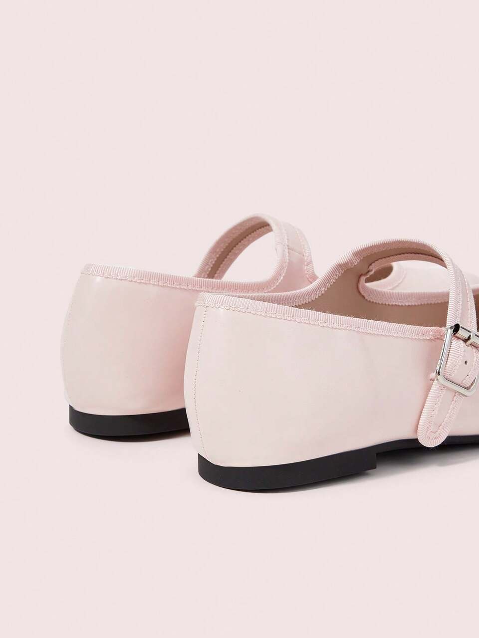 CUCCOO DOLLMOD Light Pink Fashion Elegant Mary Jane Shoes Women, Comfortable Daily Buckle With Round Toe Flat Bottom Ballet Shoes Women
