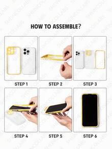 SpongeBob SquarePants | SHEIN Cartoon Pattern Yellow Three-In-One Mobile Phone Case With Anti-Drop Lanyard, Anti-Drop Protective IPhone13-17 Mobile Phone Case. - Multicolor - View 3