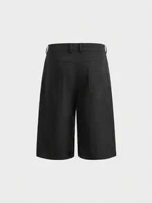 SWAVVY Pantalones cortos para hombre - Negro - Ver 5