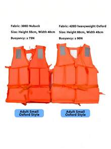 1PC Professional Thickened Detachable High Buoyancy Life Jacket Adult Youth Swimming Fishing Boating Flood Protection Portable Beach Water Sport Safety Vest Essential Accessory - Multicolor - View 6