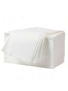 50/100pcs Disposable Face Towels, Soft & Absorbent Bathroom Essentials, Mini Beauty Salon Towels (White) - Multicolor - View 7