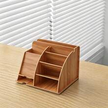 1pc  Desk Organizer, Large-Capacity DIY Pen Holder & Desktop Stationery Storage Rack, Ideal For Organizing Pens And Supplies In Offices, Homes And Schools. - Multicolor - View 15