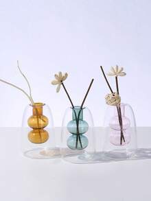 1Pc Aromatherapy Diffuser Bottle Transaprent Glass Essential Oil Bottles Home Storage Containers Bottle - Multicolor - View 9