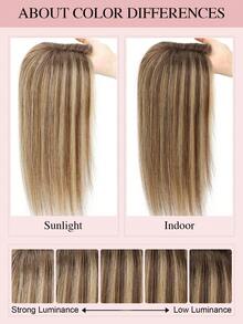 16英吋女性用真人髮髮頂蓋 直髮 適合髮量稀疏的女性髮片 - S4T4/27A - 查看 10