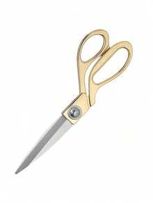 1pc Golden Fabric Scissors Stainless Steel Sharp Tailor Scissors Clothing Scissors Professional Heavy Duty Dressmaking Shears Sewing Tailor - Gold - View 9