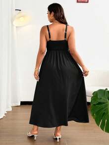 Plus Size Dresses - Light Yellow - View 9