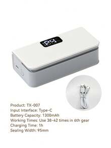 Teckwe Small Sealing Machine,1300mAh - multicolor - View 6