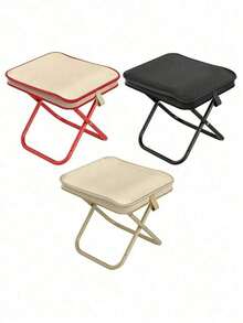 Sturdy Folding Camping Chair For Adults | Foldable Travel Seat, Folding Fishing Seat | Portable Compact Outdoor Chair | Heavy Duty Durable - Multicolor - View 5